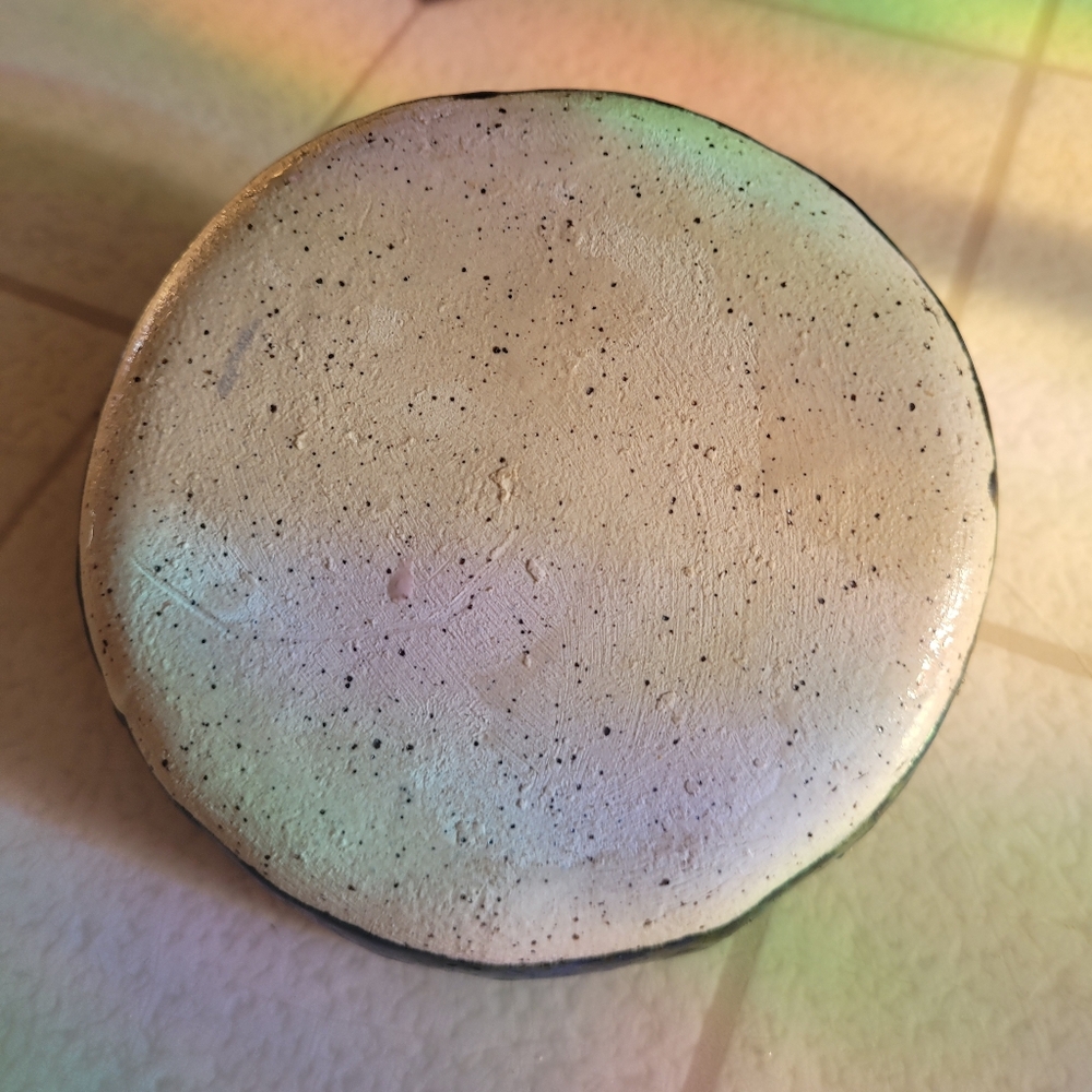 Ceramic Incense Holder Dish Moon Blue White Unique Gift Handmade - Picture 4 of 7